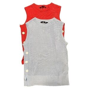 Movetes Adelaide Sweater Vest XS NWOT bundle of 2